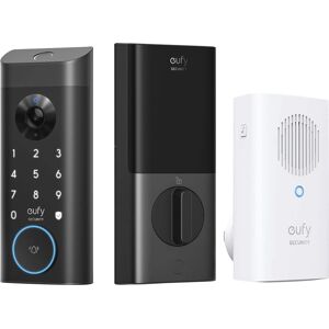 Smart Lock E330 with Chime WiFi Replacement Deadbolt with eufy App Keypad Biometric Access - Light Gray Smart Lock E330 with Chime WiFi Replacement Deadbolt with eufy App Keypad Biometric Access - Light Gray