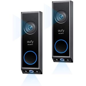 eufy - Video Doorbell E340 ( 2-Packs), 2K Full HD Dual Cameras Doorbell Camera Wireless & Wired Color Night Vision Two-Way Talk - Black eufy - Video Doorbell E340 ( 2-Packs), 2K Full HD Dual Cameras Doorbell Camera Wireless & Wired Color Night Vision Two-Way Talk - Black