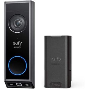 eufy - Video Doorbell E340, Dual Cameras, 2K Full HD, Battery Powered, Rechargeable, No Monthly Fee - Black eufy - Video Doorbell E340, Dual Cameras, 2K Full HD, Battery Powered, Rechargeable, No Monthly Fee - Black