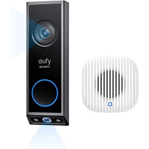 eufy - Video Doorbell E340 & Chime 2, 2K Full HD Dual Cameras, Doorbell Camera Wireless & Wired, Color Night Vision - black+white eufy - Video Doorbell E340 & Chime 2, 2K Full HD Dual Cameras, Doorbell Camera Wireless & Wired, Color Night Vision - black+white