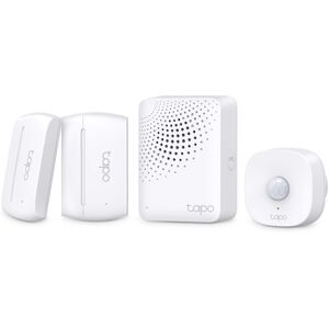TP-Link - Tapo Smart Home Security Kit - Motion Detector, Contact Sensors x2, and Smart Hub w/ adjustable chime/siren Included - White TP-Link - Tapo Smart Home Security Kit - Motion Detector, Contact Sensors x2, and Smart Hub w/ adjustable chime/siren Included - White