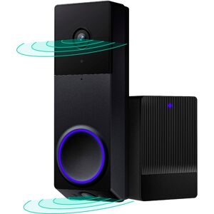 Video Doorbell Camera Wyze Duo Cam Doorbell - Dual 2K Camera, Battery or Wired Smart Doorbell with 2-Way Audio & Chime - Black Video Doorbell Camera Wyze Duo Cam Doorbell - Dual 2K Camera, Battery or Wired Smart Doorbell with 2-Way Audio & Chime - Black