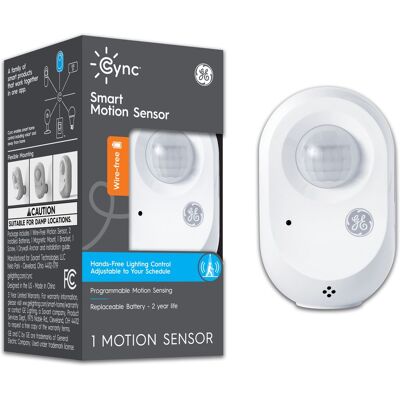 Cync - Wire-Free Motion Sensor (1-Pack) - White Cync - Wire-Free Motion Sensor (1-Pack) - White