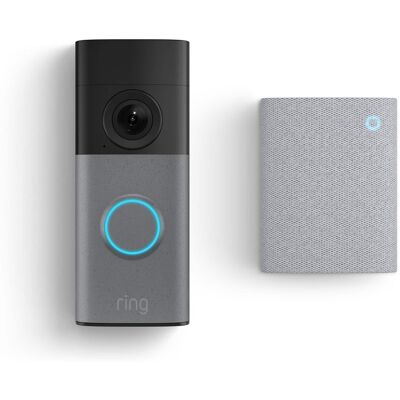 Ring - Wired Doorbell 2K (newest model), Speckled Gray + Chime (newest model) - Speckled Grey & White Ring - Wired Doorbell 2K (newest model), Speckled Gray + Chime (newest model) - Speckled Grey & White