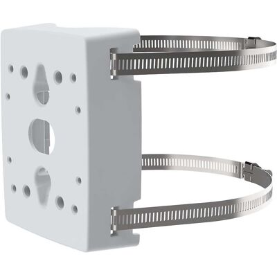Axis Communications - Pole Mount Surveillance Camera Housing T91B47, Versions 2-6 in or 4-16 in Poles, IK10 NEMA 4X SS316L Straps - Gray Axis Communications - Pole Mount Surveillance Camera Housing T91B47, Versions 2-6 in or 4-16 in Poles, IK10 NEMA 4X SS316L Straps - Gray