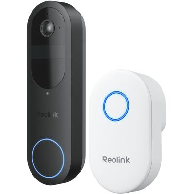 Reolink - D340B Smart Video Doorbell 2K 4MP Battery Operated Wireless Wi-Fi with Head-to-Toe View and Plug-in Chime - Black Reolink - D340B Smart Video Doorbell 2K 4MP Battery Operated Wireless Wi-Fi with Head-to-Toe View and Plug-in Chime - Black