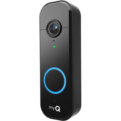 Chamberlain - myQ Video Doorbell 2K Camera, Battery/Wired, Color Night Vision, Live View with 2-Way Talk, Motion Detection & Alerts - Black Chamberlain - myQ Video Doorbell 2K Camera, Battery/Wired, Color Night Vision, Live View with 2-Way Talk, Motion Detection & Alerts - Black