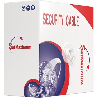 Cables Direct Online - 500ft 22/4 Solid CCA Shielded Alarm Cable, 22AWG 4 Conductor Wire for Security, Fire, Doorbell Systems - White Cables Direct Online - 500ft 22/4 Solid CCA Shielded Alarm Cable, 22AWG 4 Conductor Wire for Security, Fire, Doorbell Systems - White