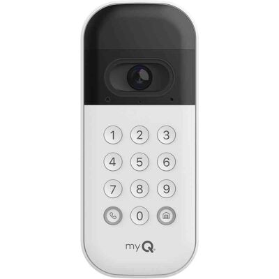 Chamberlain - MyQ Smart Garage Video Keypad – Battery Operated - White Chamberlain - MyQ Smart Garage Video Keypad – Battery Operated - White