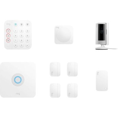 Ring - Alarm Security Kit 9-Piece (2nd Gen) - White Ring - Alarm Security Kit 9-Piece (2nd Gen) - White