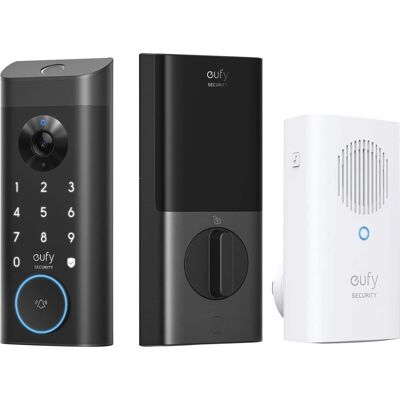 Smart Lock E330 with Chime WiFi Replacement Deadbolt with eufy App Keypad Biometric Access - Light Gray Smart Lock E330 with Chime WiFi Replacement Deadbolt with eufy App Keypad Biometric Access - Light Gray