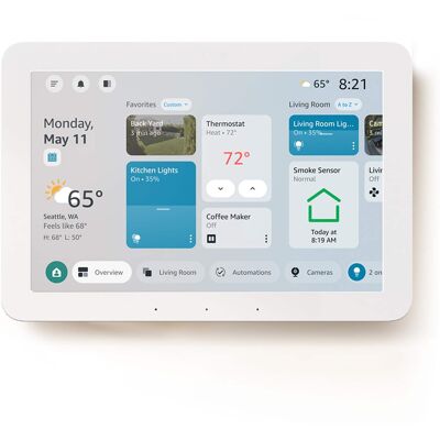 Amazon - Echo Hub Smart Home Control Panel with Alexa+ - White Amazon - Echo Hub Smart Home Control Panel with Alexa+ - White