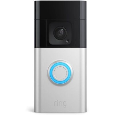 Ring - Battery Doorbell Plus Smart Wifi Video Doorbell – Battery Operated with Head-to-Toe View - Satin Nickel Ring - Battery Doorbell Plus Smart Wifi Video Doorbell – Battery Operated with Head-to-Toe View - Satin Nickel