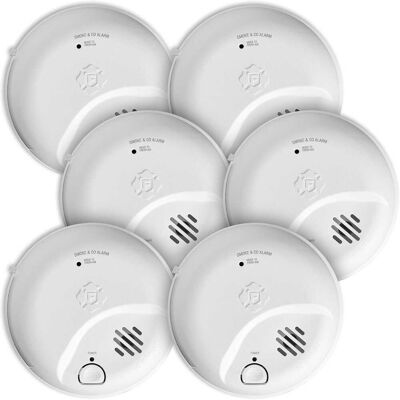 First Alert - SMICO100 Battery-Operated Combination Smoke & Carbon Monoxide Alarm -Pack 6 First Alert - SMICO100 Battery-Operated Combination Smoke & Carbon Monoxide Alarm -Pack 6