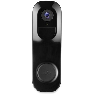 Adesso - CYBERVIEW 3000 Cyberview 3000 3MP 2048 x 1536 Pixels WiFi Wireless Doorbell Camera - White/Black Adesso - CYBERVIEW 3000 Cyberview 3000 3MP 2048 x 1536 Pixels WiFi Wireless Doorbell Camera - White/Black