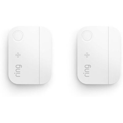 Ring - Window-Door Sensor Instant notifications on Amazon Sidewalk, no base station needed, Pro Monitoring sold separately 2pk - White Ring - Window-Door Sensor Instant notifications on Amazon Sidewalk, no base station needed, Pro Monitoring sold separately 2pk - White