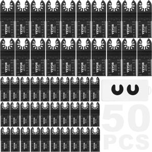 VEVOR - 50PCS Oscillating Saw Blades, Universal Quick Release Oscillating Saw Blades - Black VEVOR - 50PCS Oscillating Saw Blades, Universal Quick Release Oscillating Saw Blades - Black
