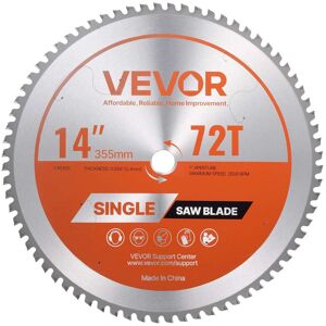 VEVOR - 14-Inch Circular Saw Blade, 72 Precision Alloy Teeth, 1-Inch Arbor, Smooth Finish, Metal Cutting Blade for Circular Saws - Orange VEVOR - 14-Inch Circular Saw Blade, 72 Precision Alloy Teeth, 1-Inch Arbor, Smooth Finish, Metal Cutting Blade for Circular Saws - Orange
