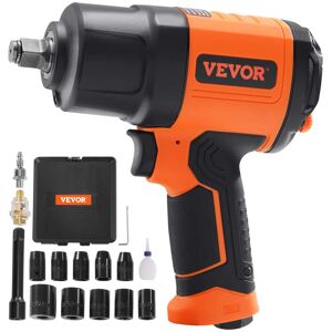 VEVOR - 1/2-Inch Air Impact Wrench, High Torque Up to 1400 ft-lbs, Lightweight 4.6 lb Design Pneumatic Impact Gun - Black VEVOR - 1/2-Inch Air Impact Wrench, High Torque Up to 1400 ft-lbs, Lightweight 4.6 lb Design Pneumatic Impact Gun - Black
