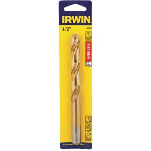 Irwin - 1/2 in. X 6 in. L High Speed Steel Drill Bit Straight Shank 1 pc Irwin - 1/2 in. X 6 in. L High Speed Steel Drill Bit Straight Shank 1 pc