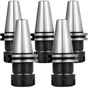 VEVOR - 5 PCS Collet Set, CAT40 ER32 Collet Chuck, for CNC Engraving Machine & Milling Lathe Tool (CAT40 ER32) - Silver VEVOR - 5 PCS Collet Set, CAT40 ER32 Collet Chuck, for CNC Engraving Machine & Milling Lathe Tool (CAT40 ER32) - Silver