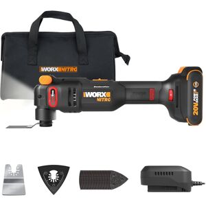 WORX - Nitro WX698L 20V Cordless Oscillating Tool with VibraFree Technology (Battery & Charger Included) - Black WORX - Nitro WX698L 20V Cordless Oscillating Tool with VibraFree Technology (Battery & Charger Included) - Black
