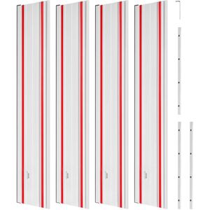 VEVOR - Track Saw Guide Rail, 110-Inch Cutting Range, Kit Includes 4 x 27.5 in Aluminum Extruded Guide Rails and 3 Connectors - Silver VEVOR - Track Saw Guide Rail, 110-Inch Cutting Range, Kit Includes 4 x 27.5 in Aluminum Extruded Guide Rails and 3 Connectors - Silver