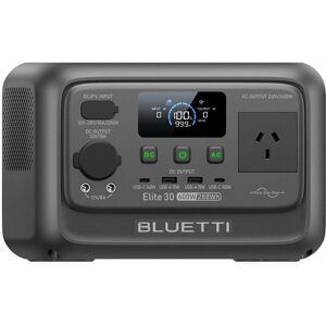 BLUETTI - 600W Continuous/1500W Peak Output Power Station 288Wh Push Button Start LiFePO4 Battery Solar Generator for Outdoors - Gray BLUETTI - 600W Continuous/1500W Peak Output Power Station 288Wh Push Button Start LiFePO4 Battery Solar Generator for Outdoors - Gray