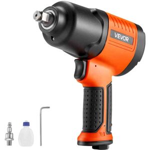 VEVOR - Air Impact Wrench, 1/2" Drive Pneumatic Impact Wrench Up to 1100 ft-lbs Reverse Torque, 7500RPM 4-Speed Pneumatic Gun - Black,Orange VEVOR - Air Impact Wrench, 1/2" Drive Pneumatic Impact Wrench Up to 1100 ft-lbs Reverse Torque, 7500RPM 4-Speed Pneumatic Gun - Black,Orange