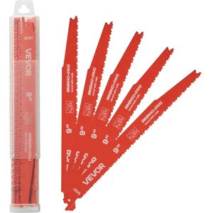 VEVOR - Reciprocating Saw Blades, 25 Pack, 6/12 TPI Bi-Metal Reciprocating Saw Blade Set with Universal Shank, Sharp Teeth - Orange VEVOR - Reciprocating Saw Blades, 25 Pack, 6/12 TPI Bi-Metal Reciprocating Saw Blade Set with Universal Shank, Sharp Teeth - Orange