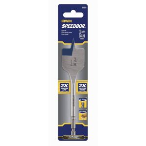 Irwin - Speedbor 1-3/8 in. X 6 in. L Carbon Steel Wood Boring Bit Hex Shank 1 pc Irwin - Speedbor 1-3/8 in. X 6 in. L Carbon Steel Wood Boring Bit Hex Shank 1 pc