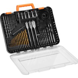 VEVOR - Drill Bit Set,100 Pieces Drill and Driver Bit Set, Screwdriver Bit Set Suit Wood Metal Cement Drilling and Screw Driving - Black VEVOR - Drill Bit Set,100 Pieces Drill and Driver Bit Set, Screwdriver Bit Set Suit Wood Metal Cement Drilling and Screw Driving - Black