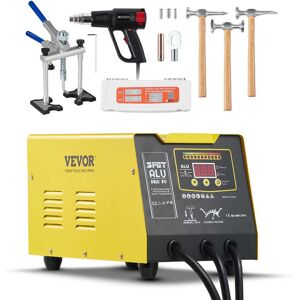 VEVOR - Spot Welder Dent Puller, 300W Stud Welder Dent Repair Kit with Heat Gun, Auto/Manual Welding Mode, 110V Auto Body Spot - Yellow VEVOR - Spot Welder Dent Puller, 300W Stud Welder Dent Repair Kit with Heat Gun, Auto/Manual Welding Mode, 110V Auto Body Spot - Yellow