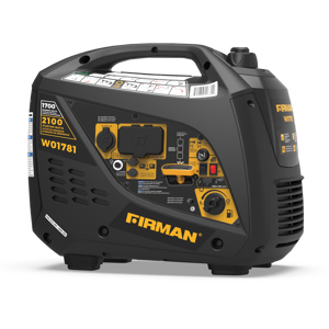 Firman - W01781 Recoil Start 120V RV Ready 2100-Watt Gasoline Inverter Portable Generator - Black/Gold Firman - W01781 Recoil Start 120V RV Ready 2100-Watt Gasoline Inverter Portable Generator - Black/Gold