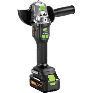 Unique Bargains - Cordless Angle Grinder 4-1/2", Brushless, 4.0Ah Battery & Charger, Max 8500RPM, for Metal Cutting, Grinding - Black Unique Bargains - Cordless Angle Grinder 4-1/2", Brushless, 4.0Ah Battery & Charger, Max 8500RPM, for Metal Cutting, Grinding - Black