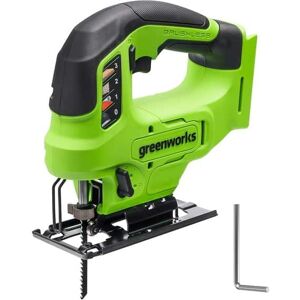Greenworks - 24V Brushless Cordless 1" Jig Saw (3,000 SPM), Tool Only, Battery and Charger Not Included - Green Greenworks - 24V Brushless Cordless 1" Jig Saw (3,000 SPM), Tool Only, Battery and Charger Not Included - Green