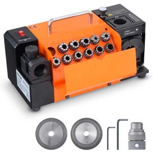 VEVOR - 3-13mm Drill Bits Grinder Sharpener, Lip Relief Angle & 95°-135° Point Angle Adjustable Drill Bit Re-Sharpener - Orange VEVOR - 3-13mm Drill Bits Grinder Sharpener, Lip Relief Angle & 95°-135° Point Angle Adjustable Drill Bit Re-Sharpener - Orange