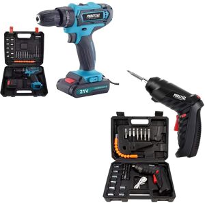 Pursonic - Power Tool Bundle: 21V Cordless Drill & Rechargeable Electric Screwdriver (47-Piece Set) Pursonic - Power Tool Bundle: 21V Cordless Drill & Rechargeable Electric Screwdriver (47-Piece Set)