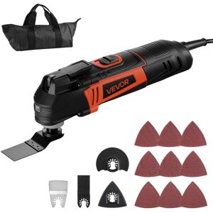 VEVOR - Multitool Oscillating Tool, 3Amps Corded Oscillating Multi Tool with 6 Variable Speeds 15000 - 22000 OPM - Black;orange VEVOR - Multitool Oscillating Tool, 3Amps Corded Oscillating Multi Tool with 6 Variable Speeds 15000 - 22000 OPM - Black;orange