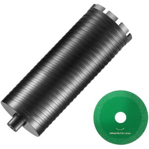 VEVOR - Core Drill Bit, 4" Wet/Dry Diamond Core Drill Bits for Brick and Block, Concrete Core Drill Bit - Black VEVOR - Core Drill Bit, 4" Wet/Dry Diamond Core Drill Bits for Brick and Block, Concrete Core Drill Bit - Black