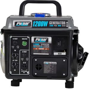 Pulsar - G1200SG 1200W Portable Gas Generator Compact Lightweight Easy Carry Emergency Backup Pulsar - G1200SG 1200W Portable Gas Generator Compact Lightweight Easy Carry Emergency Backup