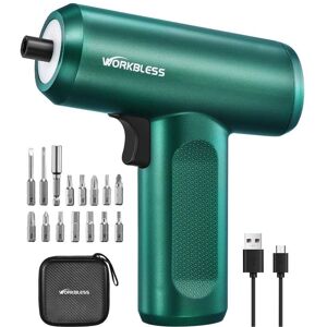 Unique Bargains - 3.7V Cordless Screwdriver, LCD Touchscreen, 8 Torque Settings, Includes 15pcs Bits & Carry Bag, USB Cable, for Home DIY Unique Bargains - 3.7V Cordless Screwdriver, LCD Touchscreen, 8 Torque Settings, Includes 15pcs Bits & Carry Bag, USB Cable, for Home DIY