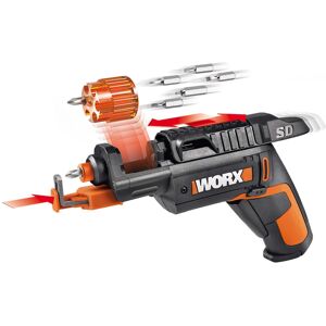 WORX - 4V Electric Rechargeable Cordless Power Screwdriver Set with 6 Bits, Screw Holder, Charger, and 18 Month Battery Life - Black WORX - 4V Electric Rechargeable Cordless Power Screwdriver Set with 6 Bits, Screw Holder, Charger, and 18 Month Battery Life - Black