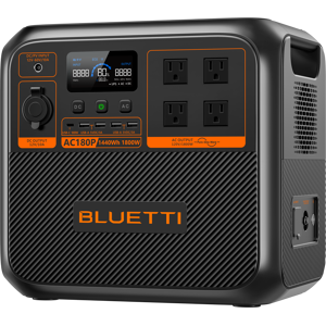 BLUETTI - AC180P 1800W Back-Up Solar Generator (1440 Wh Capacity) - Black BLUETTI - AC180P 1800W Back-Up Solar Generator (1440 Wh Capacity) - Black