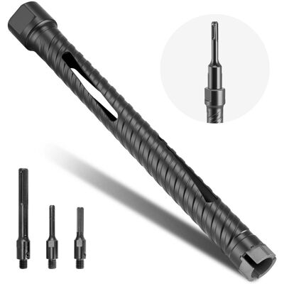 VEVOR - Core Drill Bit, 1 inch Diameter, 9-1/2 inch Drilling Depth, 5/8-11 Internal Thread, Diamond Dry Coring Bit - Black VEVOR - Core Drill Bit, 1 inch Diameter, 9-1/2 inch Drilling Depth, 5/8-11 Internal Thread, Diamond Dry Coring Bit - Black