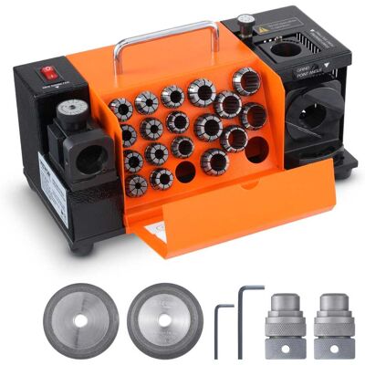 VEVOR - Drill Bits Sharpener, 3-20mm End Mill Grinder Sharpener - Orange VEVOR - Drill Bits Sharpener, 3-20mm End Mill Grinder Sharpener - Orange