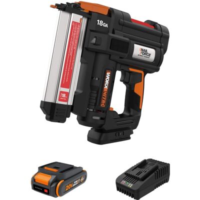 WORX - Nitro 20V Cordless 18GA Brad Nail Gun (1 x 2.0Ah Battery & 1 x Charger Included) - Black WORX - Nitro 20V Cordless 18GA Brad Nail Gun (1 x 2.0Ah Battery & 1 x Charger Included) - Black