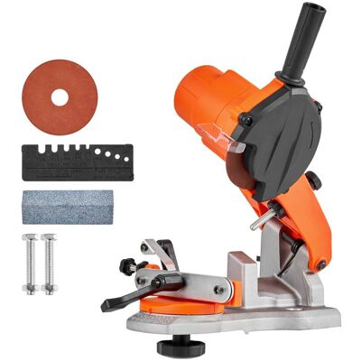 VEVOR - Electric Chainsaw Sharpener, 85W Bench Saw Chain Sharpener 5000RPM, Professional Chainsaw Sharpening Tool - Orange + Black VEVOR - Electric Chainsaw Sharpener, 85W Bench Saw Chain Sharpener 5000RPM, Professional Chainsaw Sharpening Tool - Orange + Black