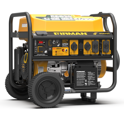 Firman - P06707 Remote & Electric Start 120/240V RV Ready 8375-Watt Gasoline Portable Generator - Black/Gold Firman - P06707 Remote & Electric Start 120/240V RV Ready 8375-Watt Gasoline Portable Generator - Black/Gold