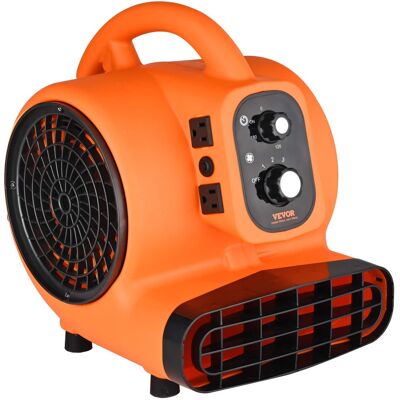 VEVOR - Floor Blower, 1/4 HP, 1000 CFM Air Mover for Drying and Cooling, Portable Carpet Dryer Fan, for Janitorial, Home - Orange VEVOR - Floor Blower, 1/4 HP, 1000 CFM Air Mover for Drying and Cooling, Portable Carpet Dryer Fan, for Janitorial, Home - Orange